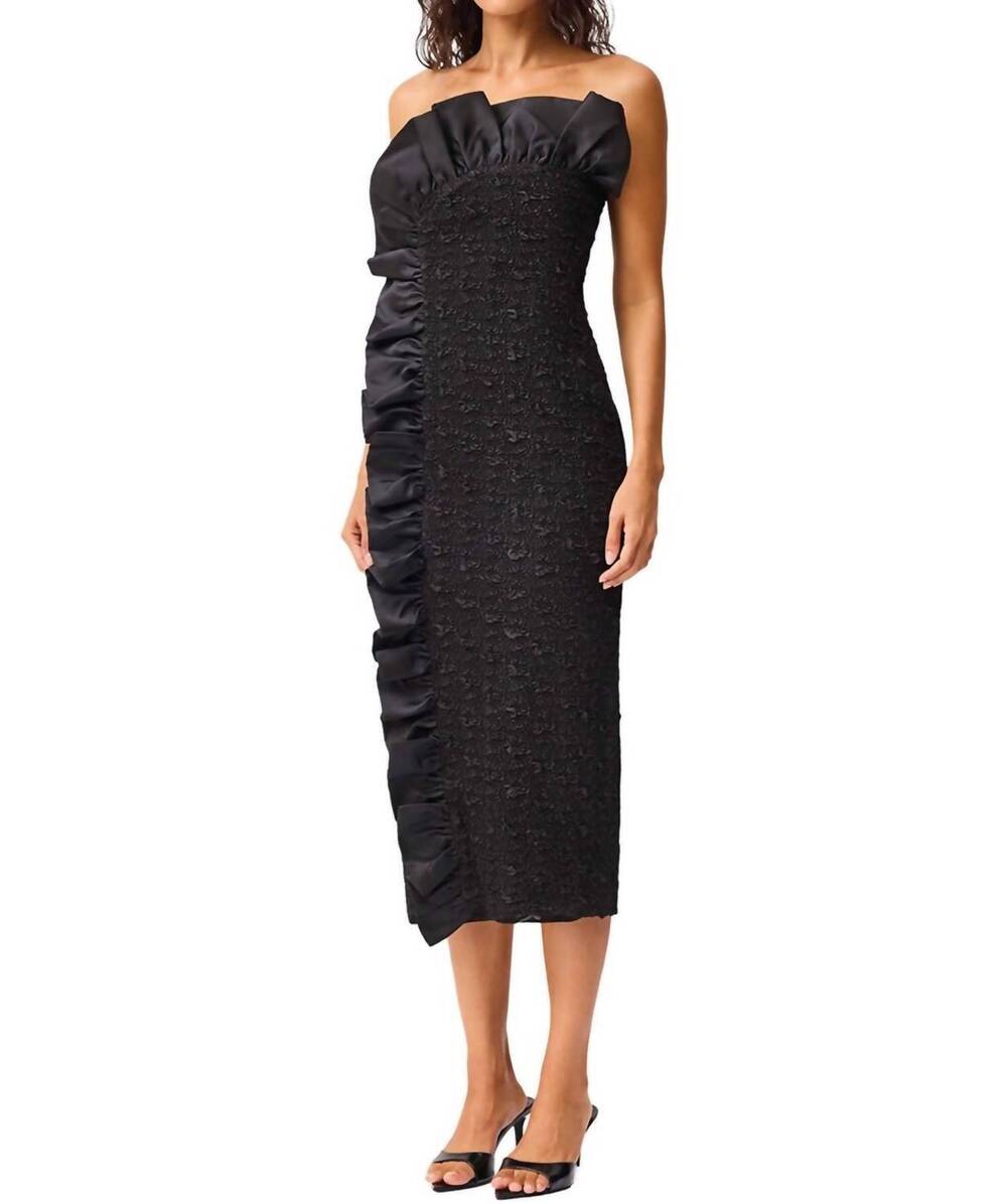 NEW ELLIATT paloma midi dress in black
